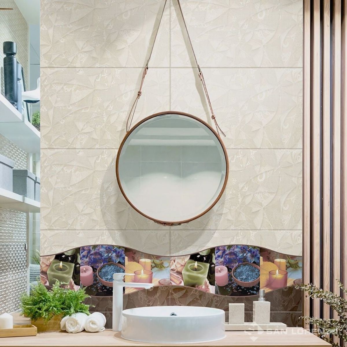 SAN LORENZO - Cerámica GINEBRA MARFIL 27X45 170m2