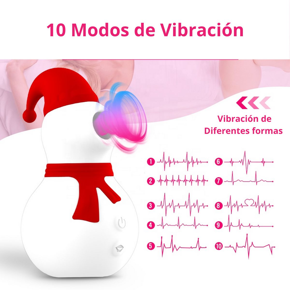 GENERICO - Succionador en Forma de Muñeco de Nieve en Color Rojo