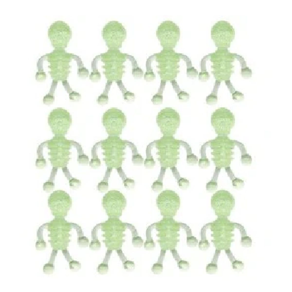 GENERICO - Pack x 15  Esqueletos  brillan en la oscuridad , haloween