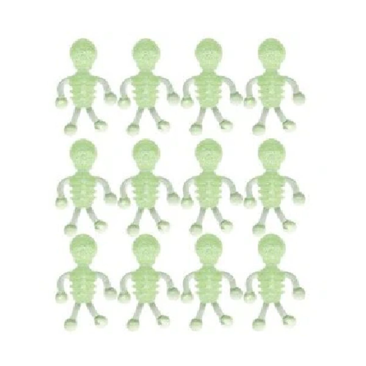 GENERICO - Pack x 15  Esqueletos  brillan en la oscuridad , haloween