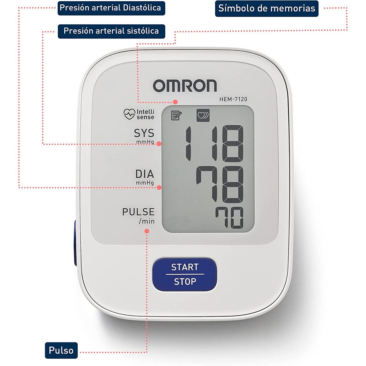 OMRON - Tensiometro digital de brazo HEM-7120 Omron