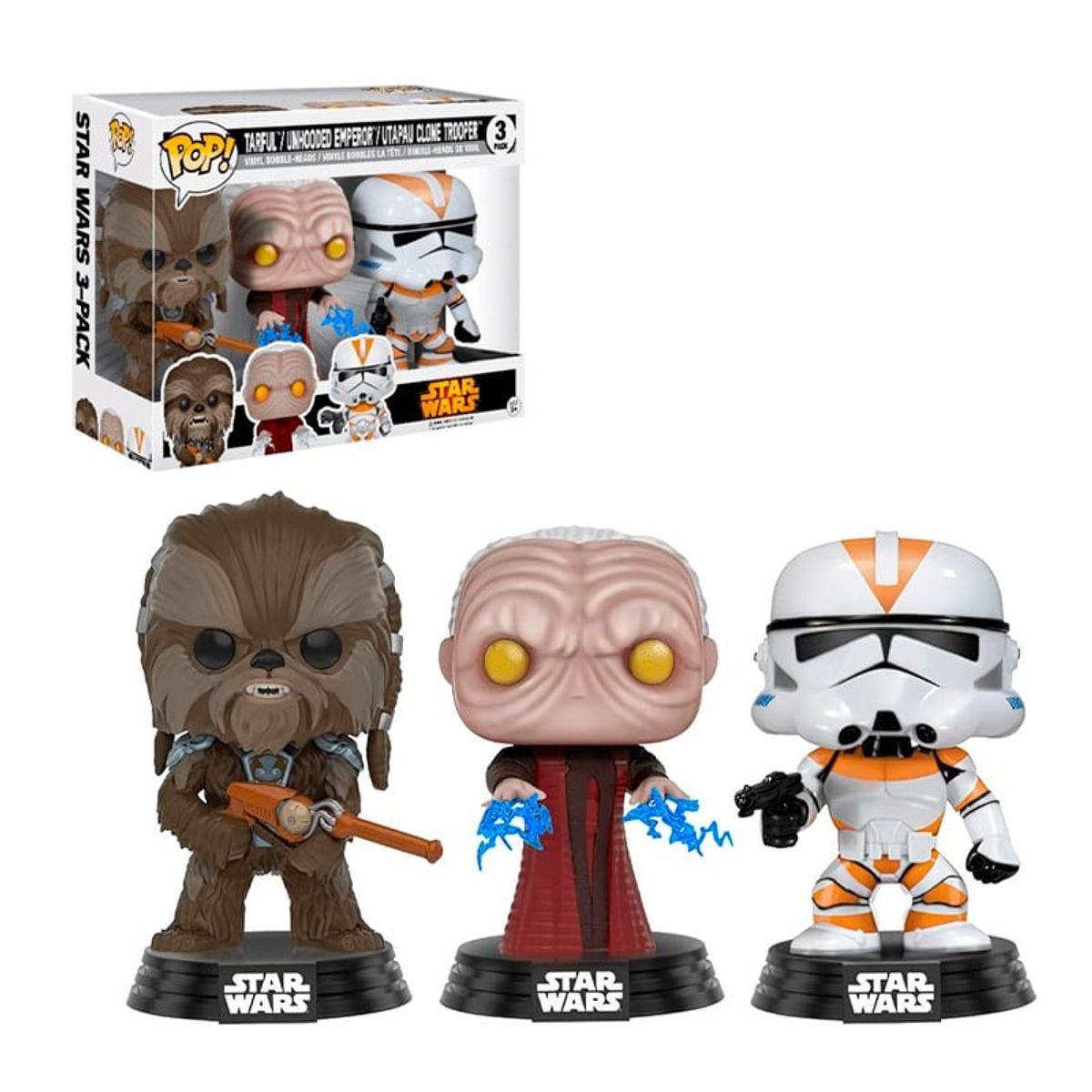 FUNKO - STAR WARS EMPEROR FUNKO POP 3 PACK