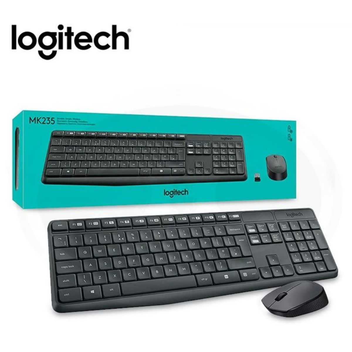 LOGITECH - Teclado + Mouse Logitech Inalámbrico MK235 g