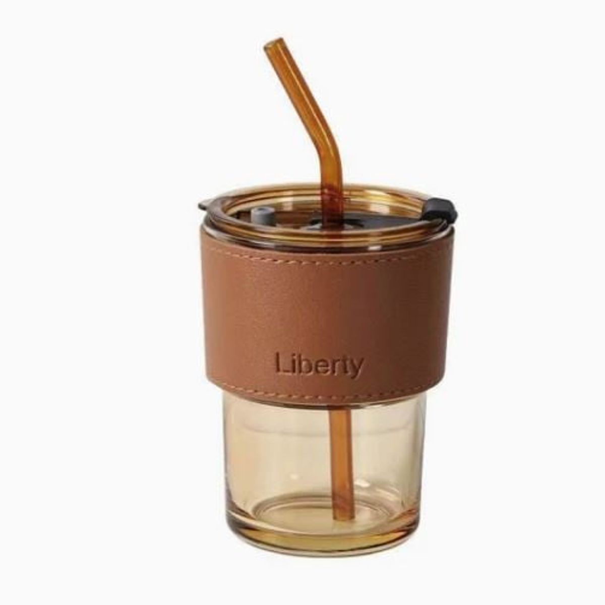 LIBERTY - Vaso Premium de Vidrio para Infusion Caramelo