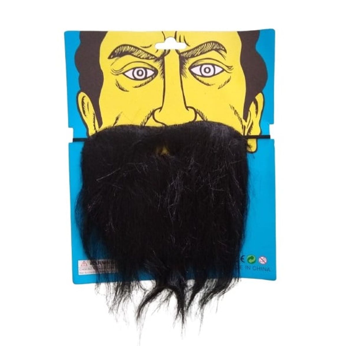 GENERICO - Barba falsa negra disfraz Halloween