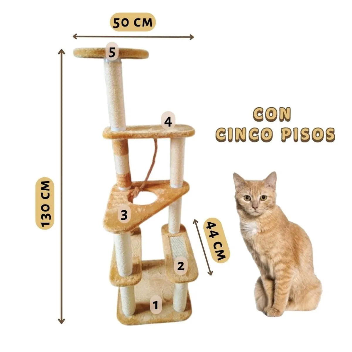 GENERICO - Gimnasio para Gatos Cinco Pisos