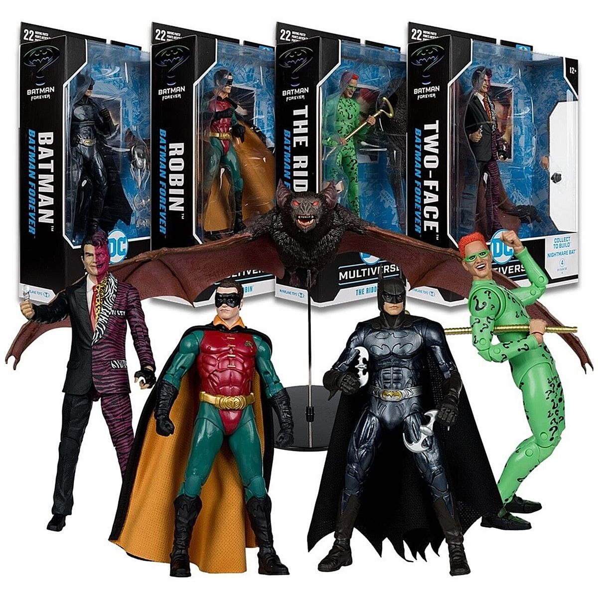 MCFARLANE - Set 4 Figuras Batman Forever Bundle Nightmare Bat