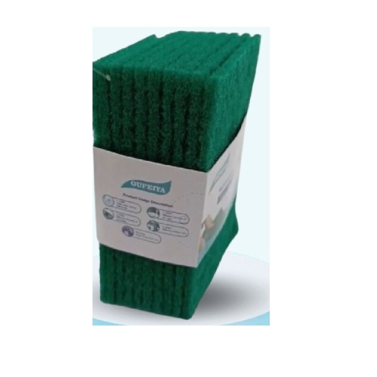 OTTOWARE - Kit de 10 Esponjas Verdes