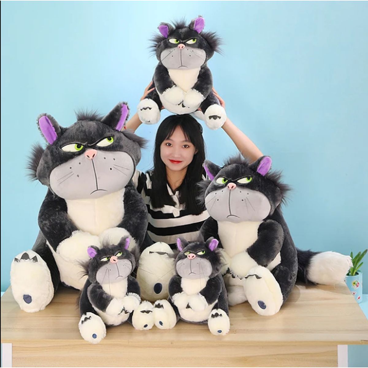 GENERICO - Peluche Gato Lucifer 60cm - Gato Enfadado