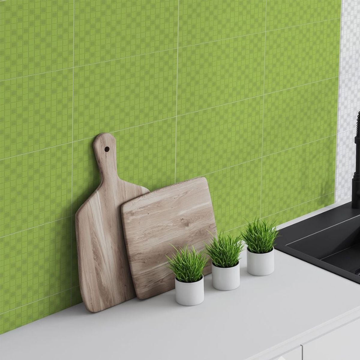 SAN LORENZO - Cerámica Canvas Verde 30X60CM 1.70 m2