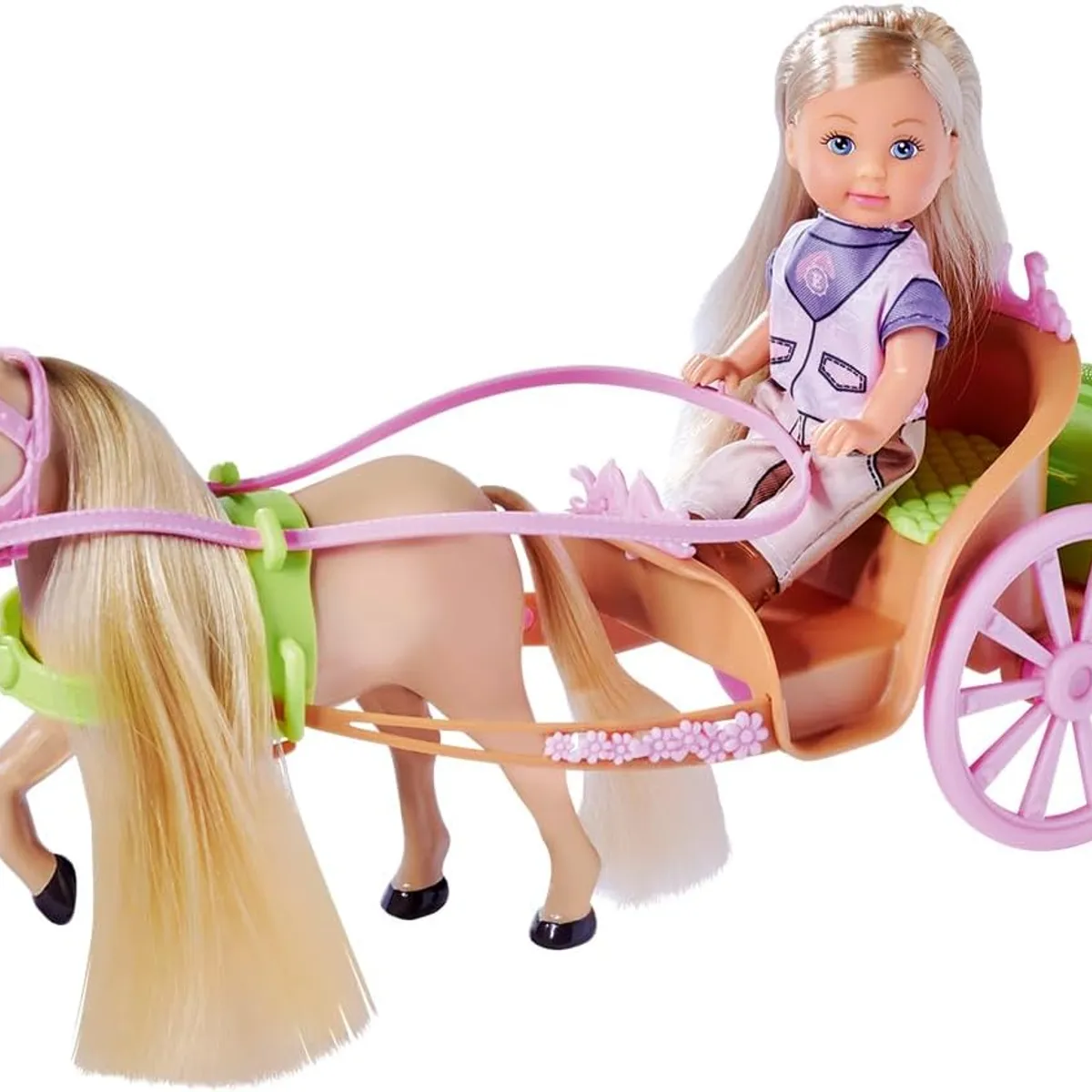 EVI LOVE - Juguete Muñeca Evi Love Carruaje con Caballo