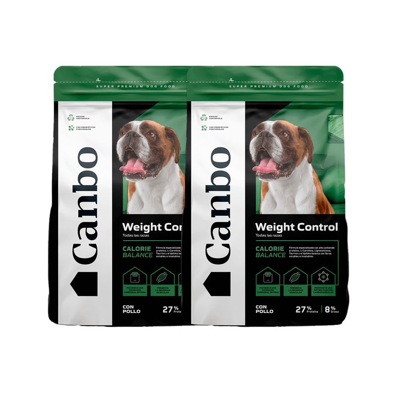 CANBO - Alimento Perro Adulto Canbo Weight Control Pollo 3KG x2