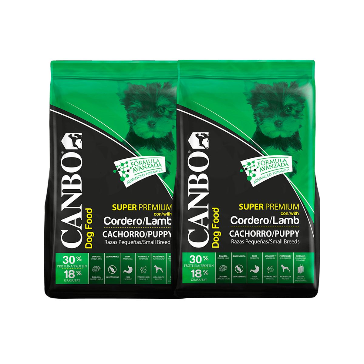 CANBO - Alimento Perro Cachorro Canbo Cordero Raza Pequeña 7KG x2