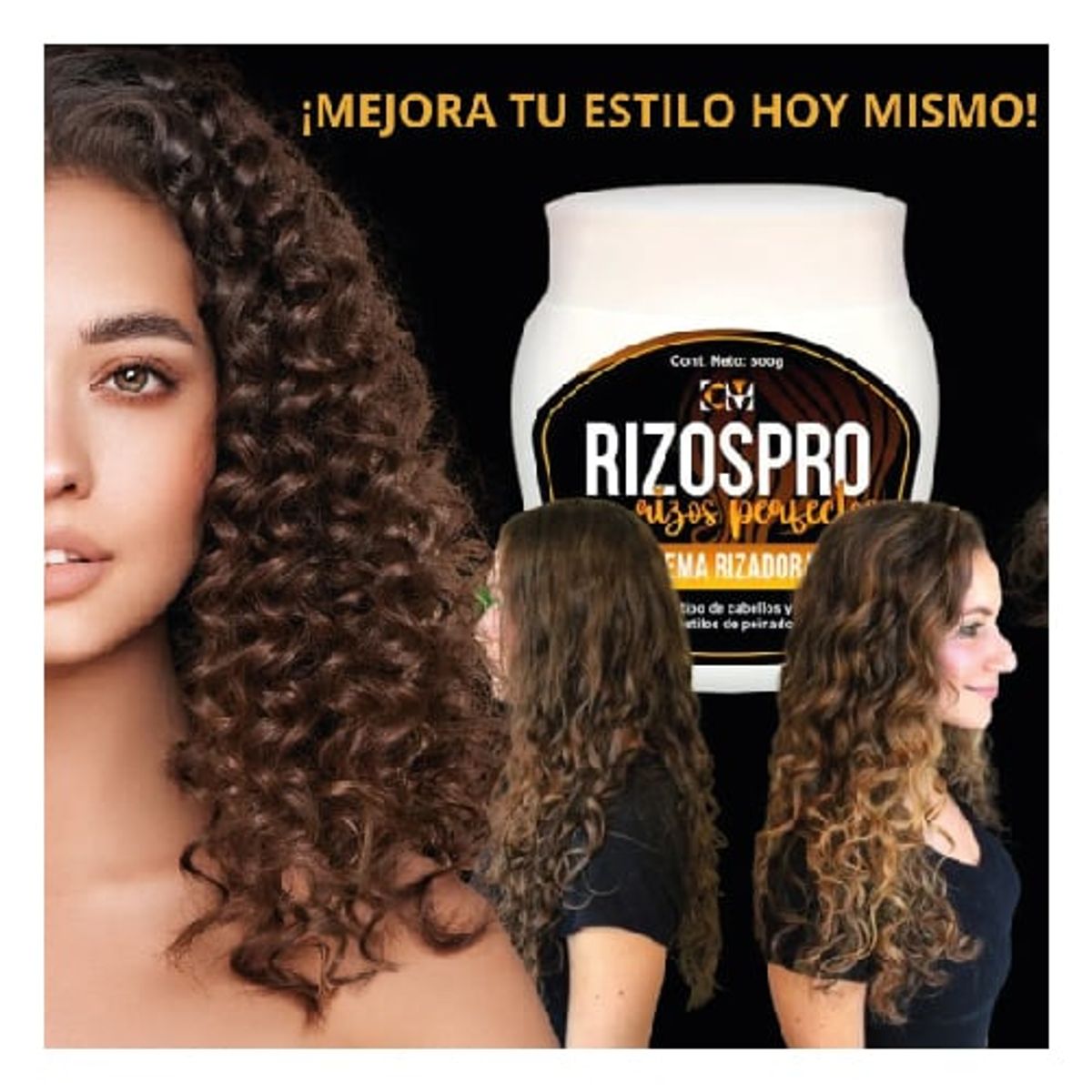 GENERICO - Crema Rizadora Rizos-Pro Rizos Perfectos + Peine Regalo