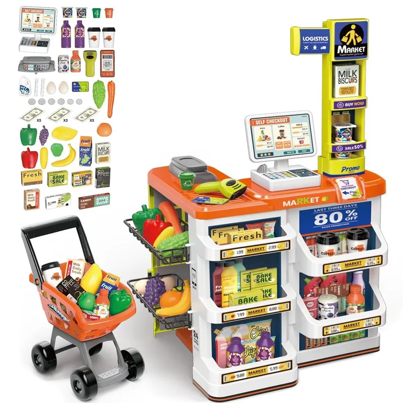 GENERICO - Juego de supermercado para niños con Sonido y Luces