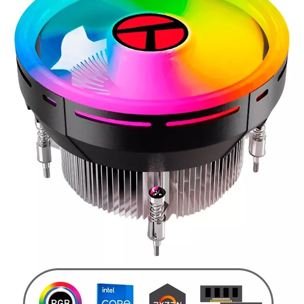 TEROS - Cooler Teros Te8161n Rgb 124mm Para Cpu Gamer