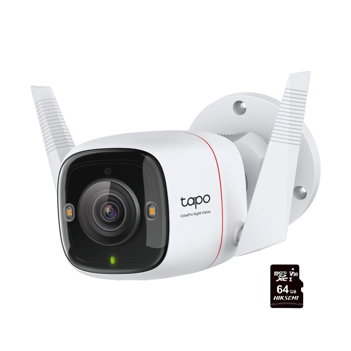 TP LINK - Cámara Wi-Fi Para Exterior Tapo C325WB Visión Nocturna ColorPro + MicroSD 64GB