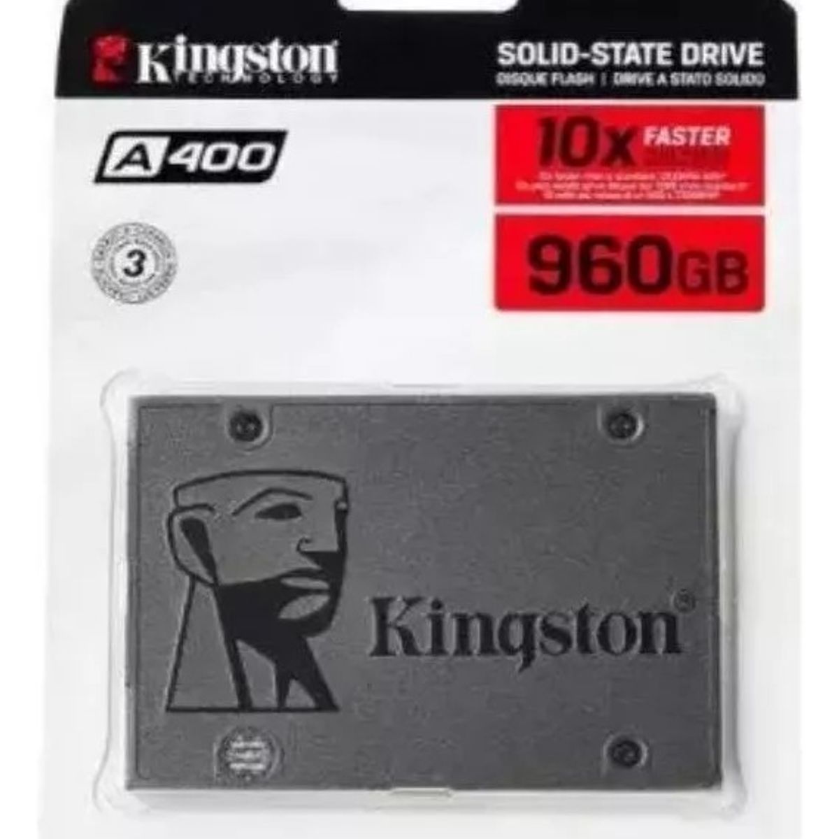 KINGSTON - Ssd Ultrarrápido Kingston A400 De 960 Gb, 10 Veces Más Rápido