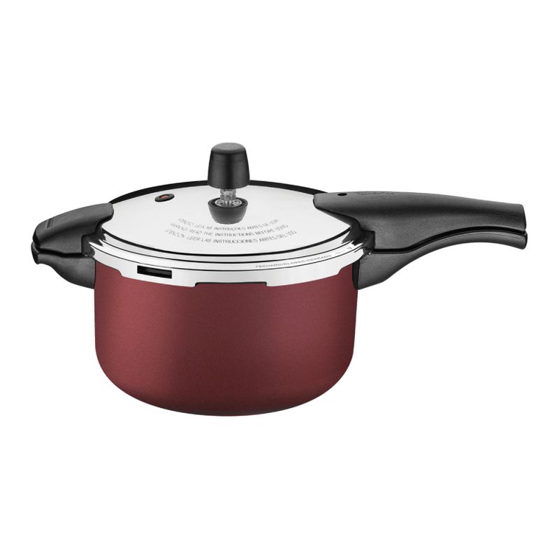 TRAMONTINA - Olla de Presión Tramontina Vancouver  Starflon Max Rojo 24 cm 6 L