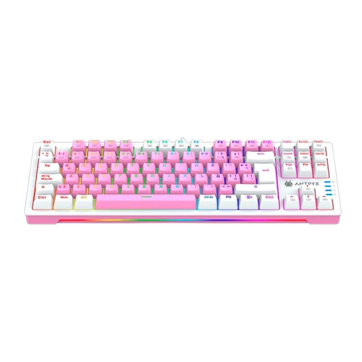 ANTRYX - TECLADO MECANICO TKL ANTRYX STORM MK840 ROSA PN AMK-CS840PRE-SP