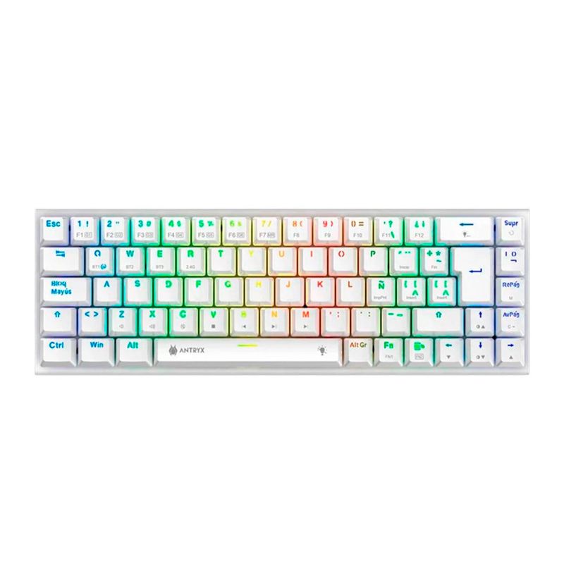 ANTRYX - TECLADO INALAMBRICO ANTRYX MK825 TRIX BLANCO PN AMK-825TXWBL-SP