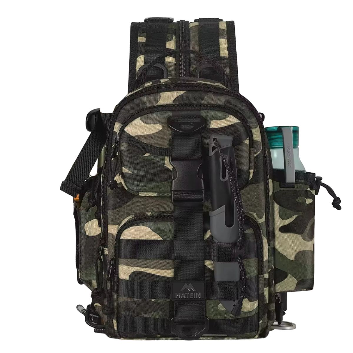 MATEIN - Morral Mochila Táctica Deportiva MATEIN Multifunción Color Militar