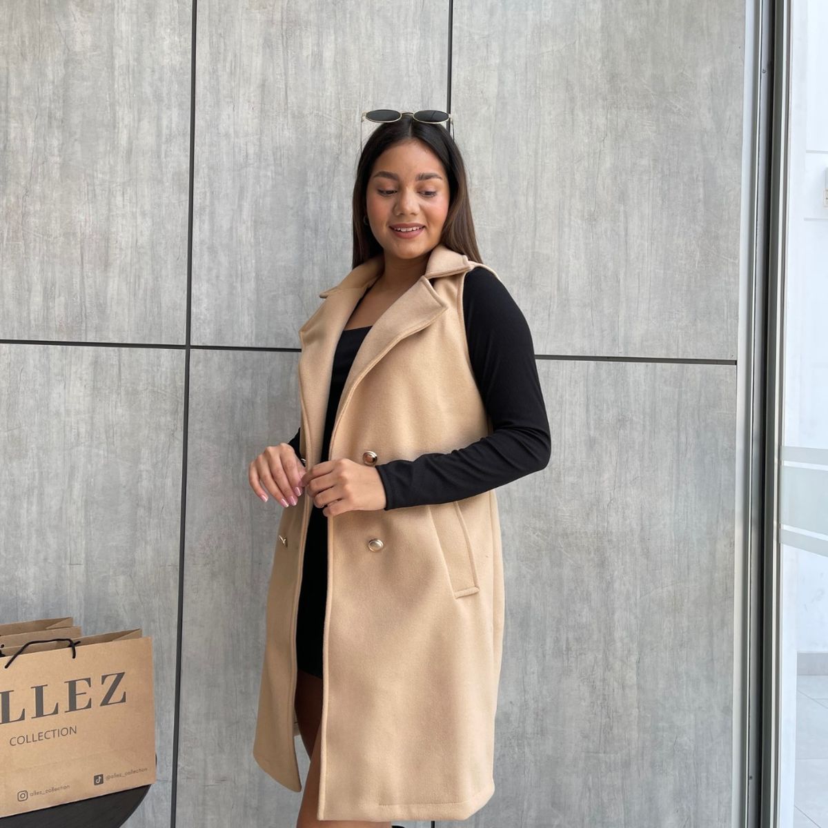 ALLEZ COLLECTION - CHALECO OLIVIA CASUAL ELEGANTE