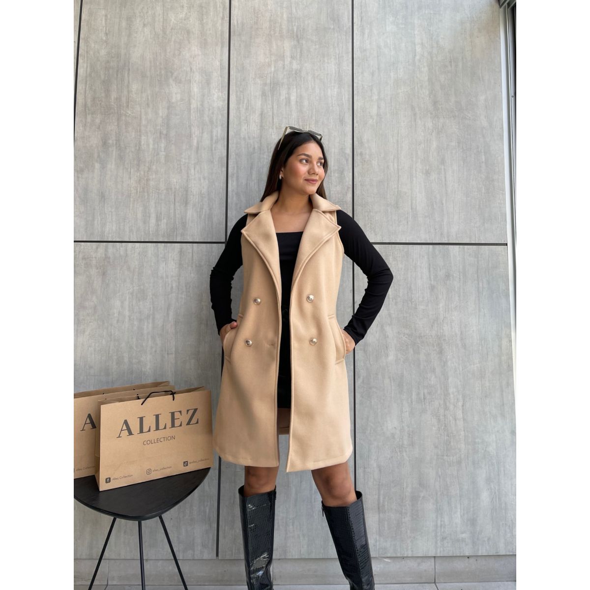 ALLEZ COLLECTION - CHALECO OLIVIA CASUAL ELEGANTE