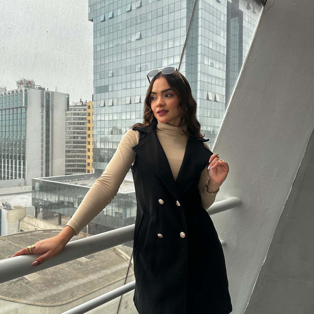 ALLEZ COLLECTION - CHALECO OLIVIA CASUAL ELEGANTE