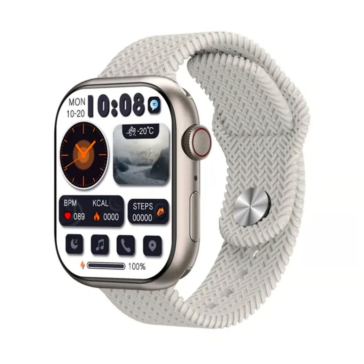 GENERICO - Smartwatch HK9 Pro Max con Pantalla Amoled Blanco