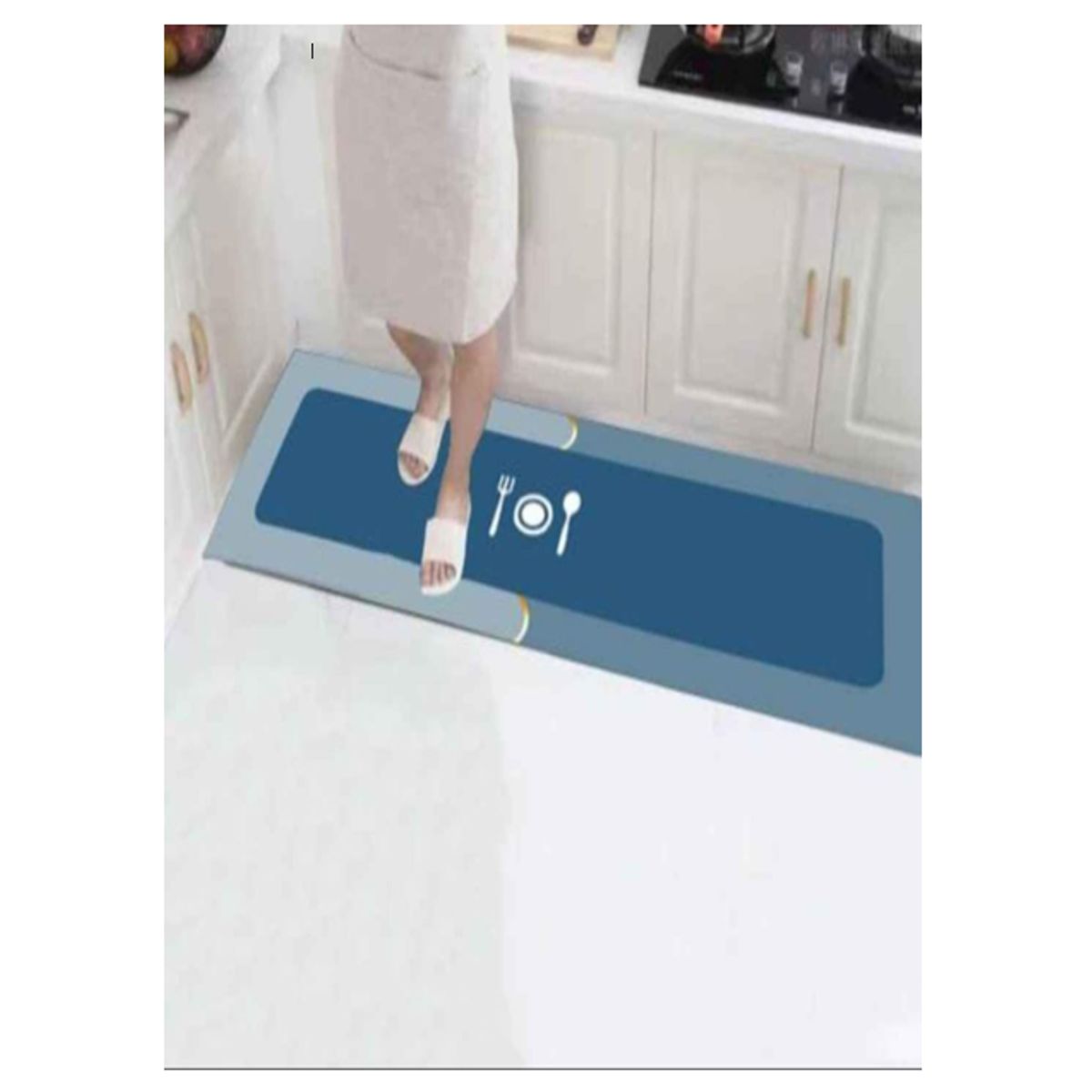 GENERICO - Set de 2 Alfombra Antideslizante Piso de Cocina