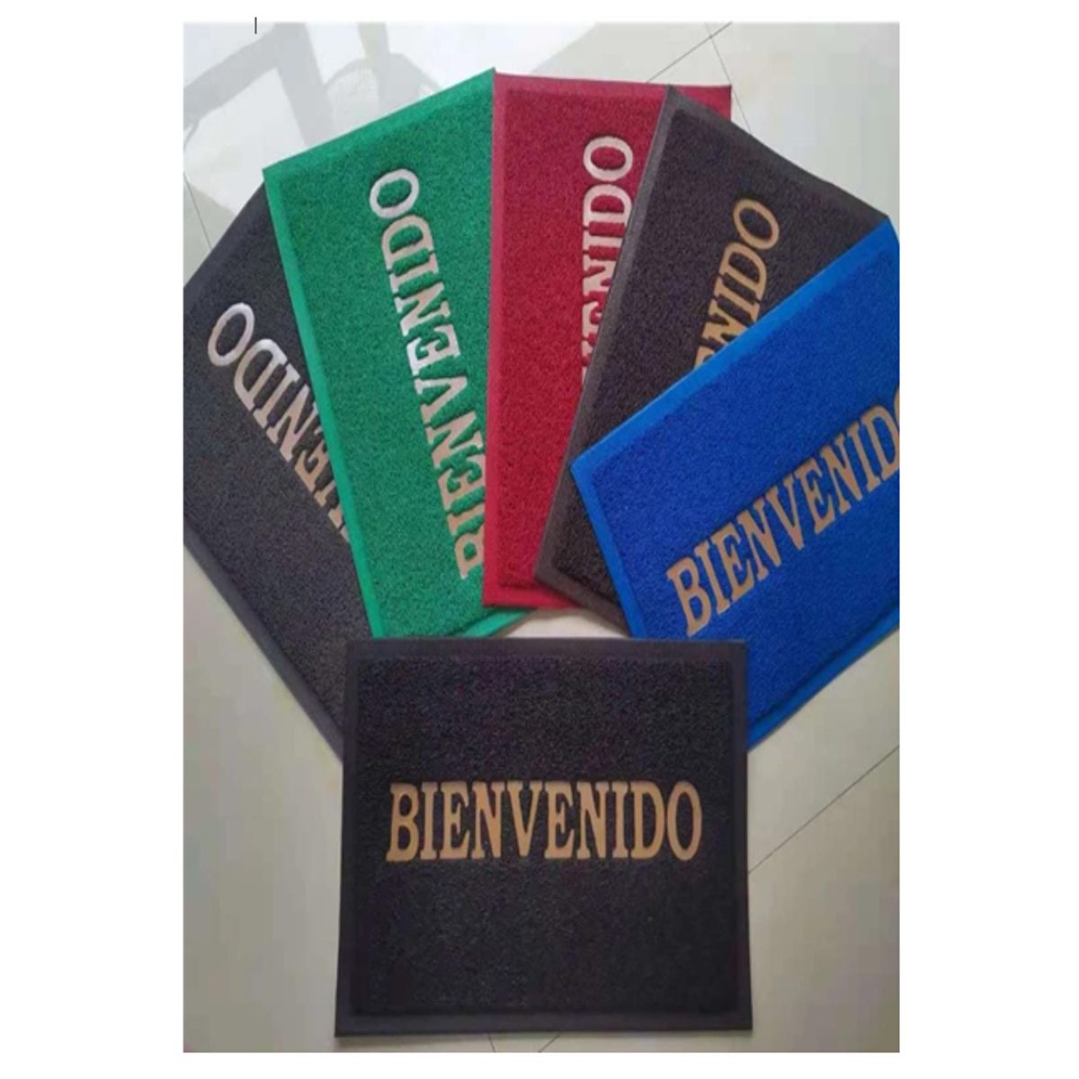 GENERICO - Felpudo Rectangular Bienvenido 60x40cm  UNIDAD