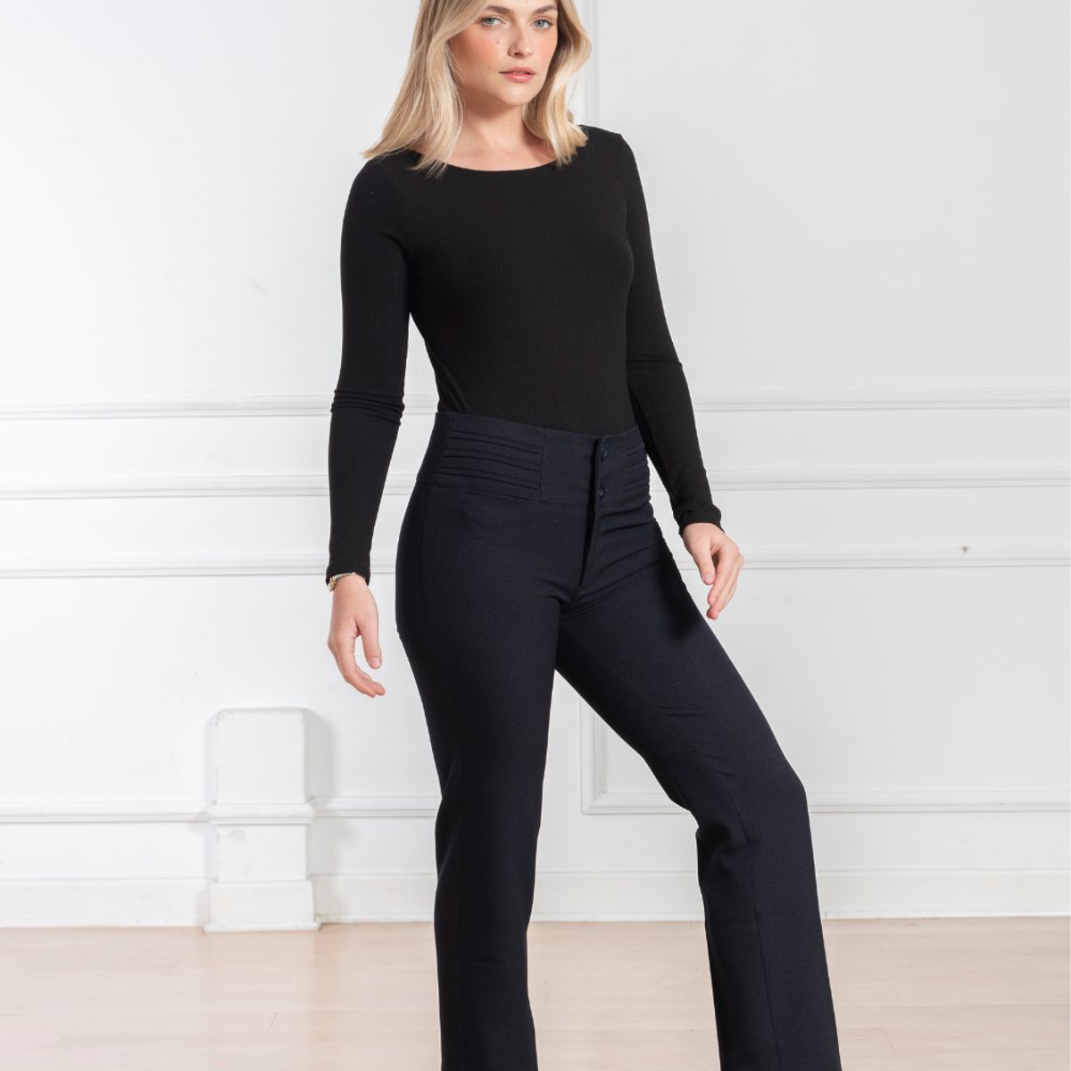 MELANGELS - Pantalón Almendra Mujer