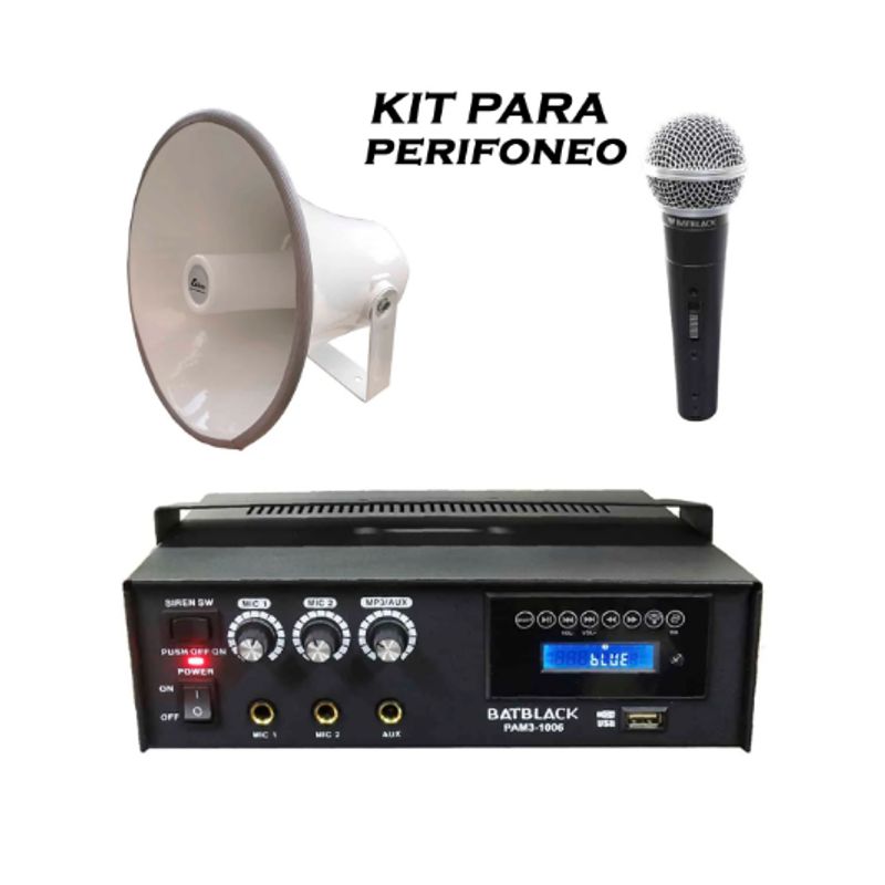 WESTOR - Kit Amplificador + Bocina 12″ + Micro MIHABA-PBT3