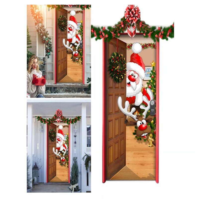 GENERICO - Funda Para Puerta tendencia navidad