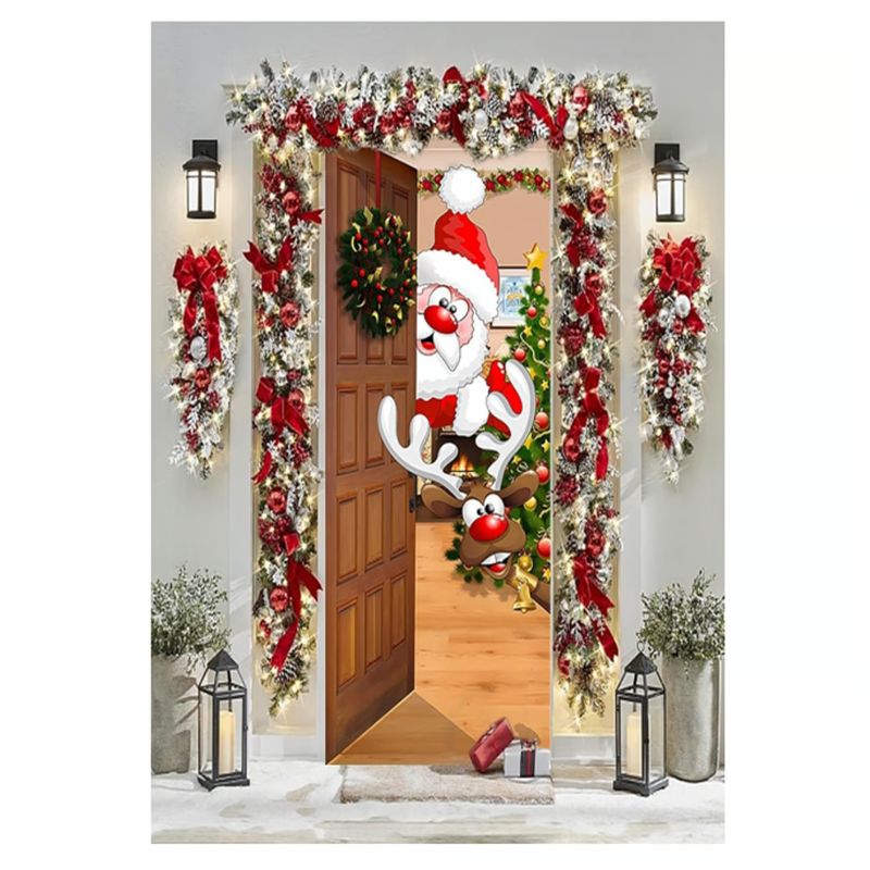 GENERICO - Funda Para Puerta tendencia navidad