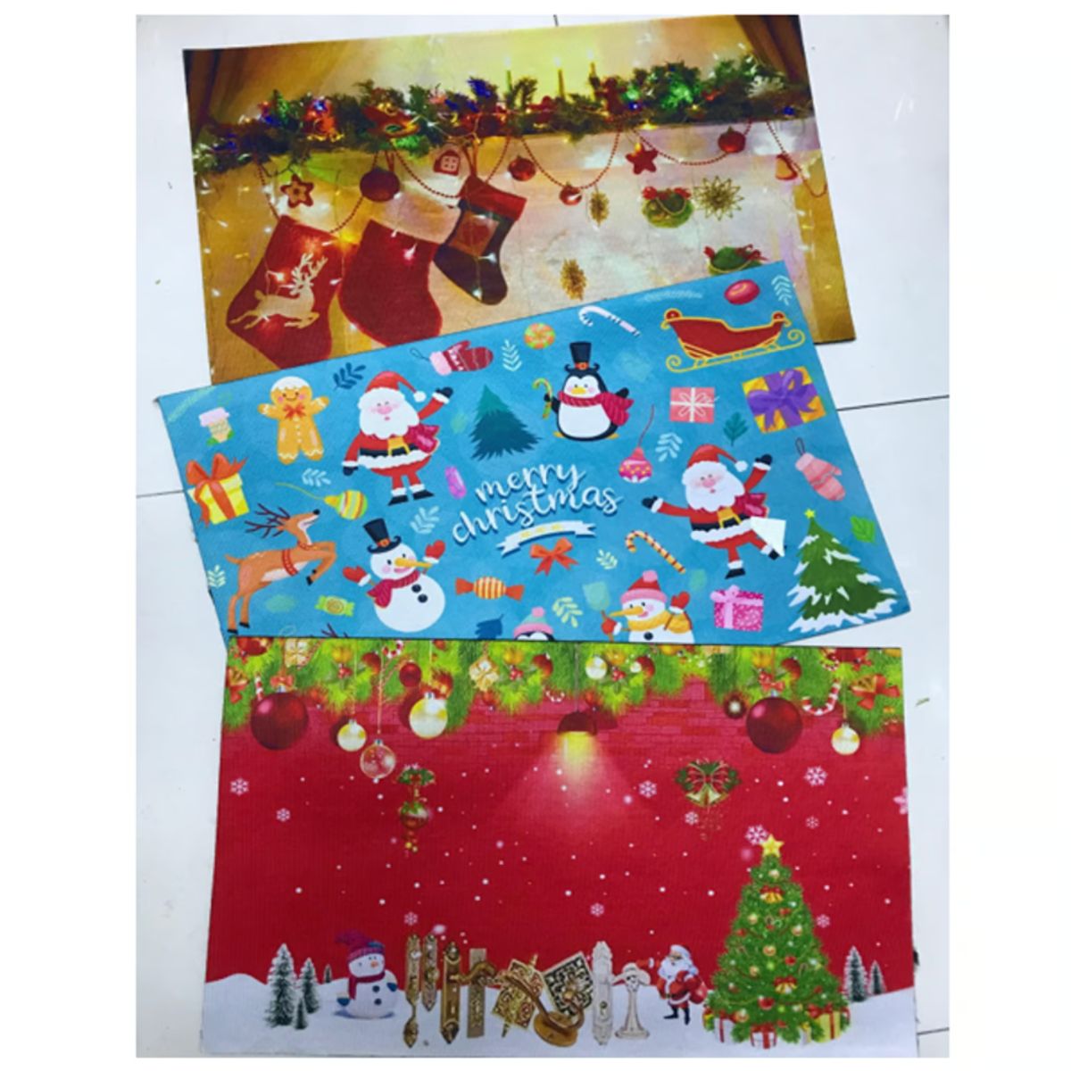 GENERICO - LIMPIAPIES NAVIDEÑO - ALFOMBRA RECTANGULLAR