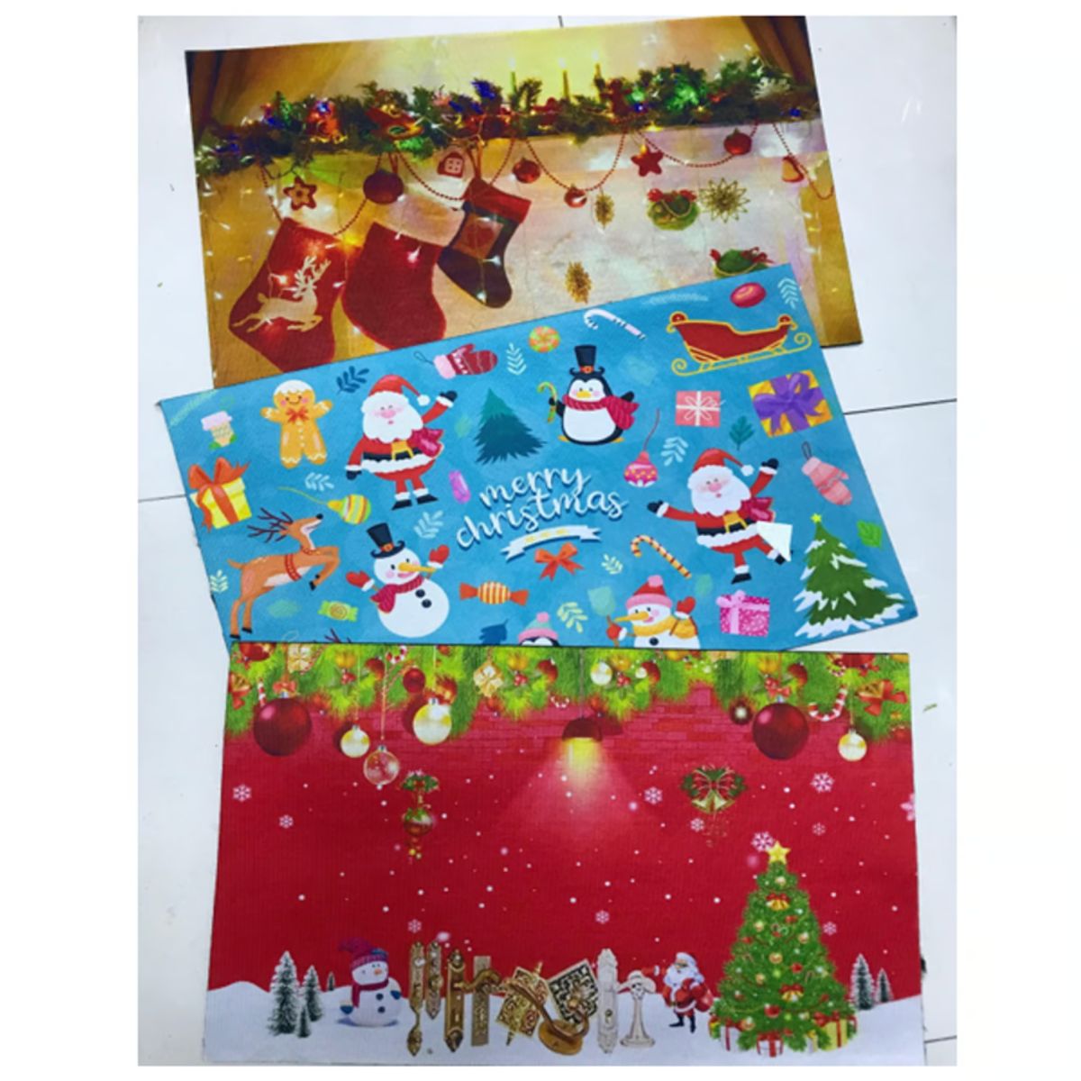 GENERICO - LIMPIAPIES NAVIDEÑO - ALFOMBRA RECTANGULLAR