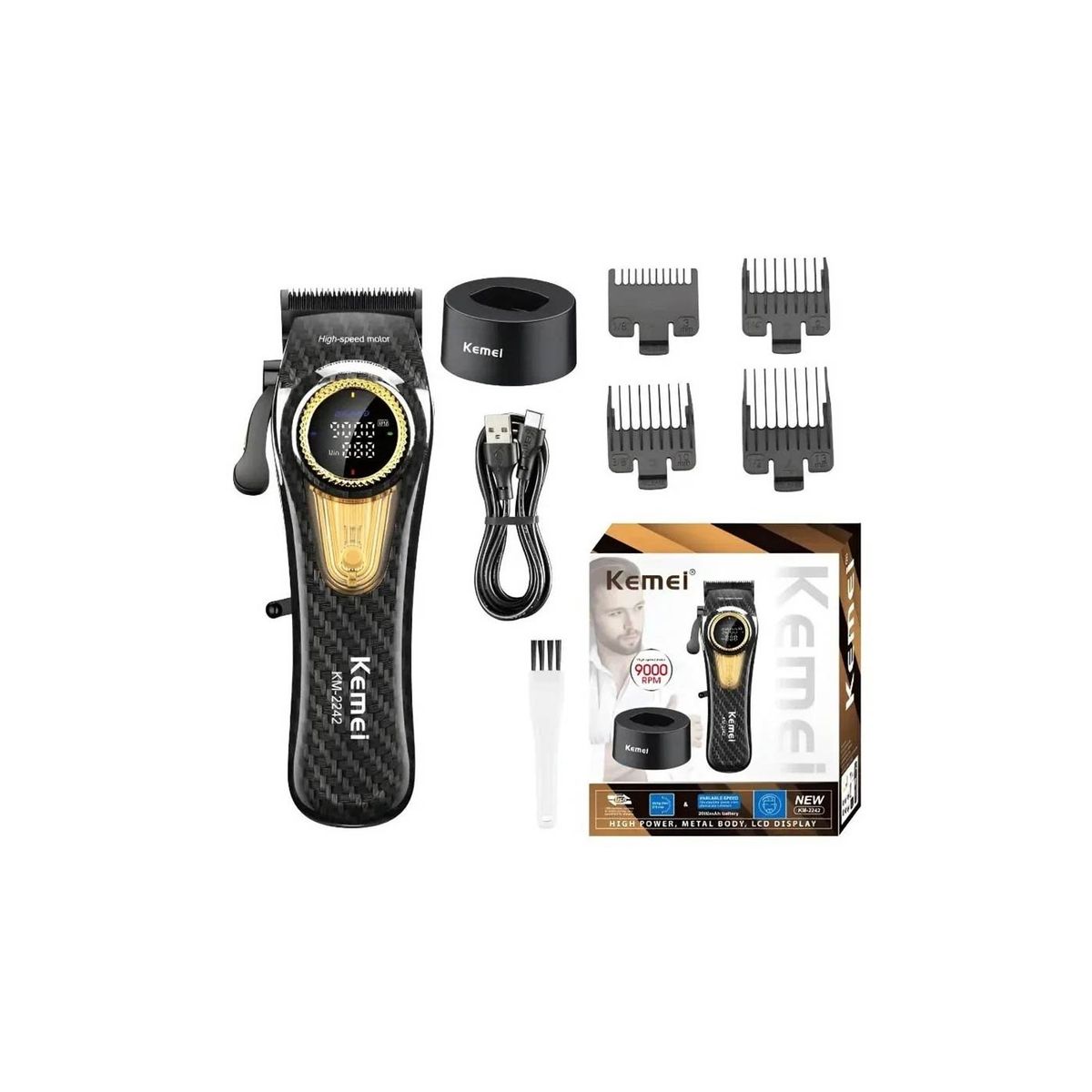 KEMEI - Maquina de cortar cabello Profesional KEMEI