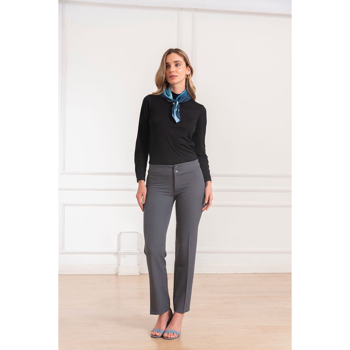 MELANGELS - Pantalón Emma Recto Mujer