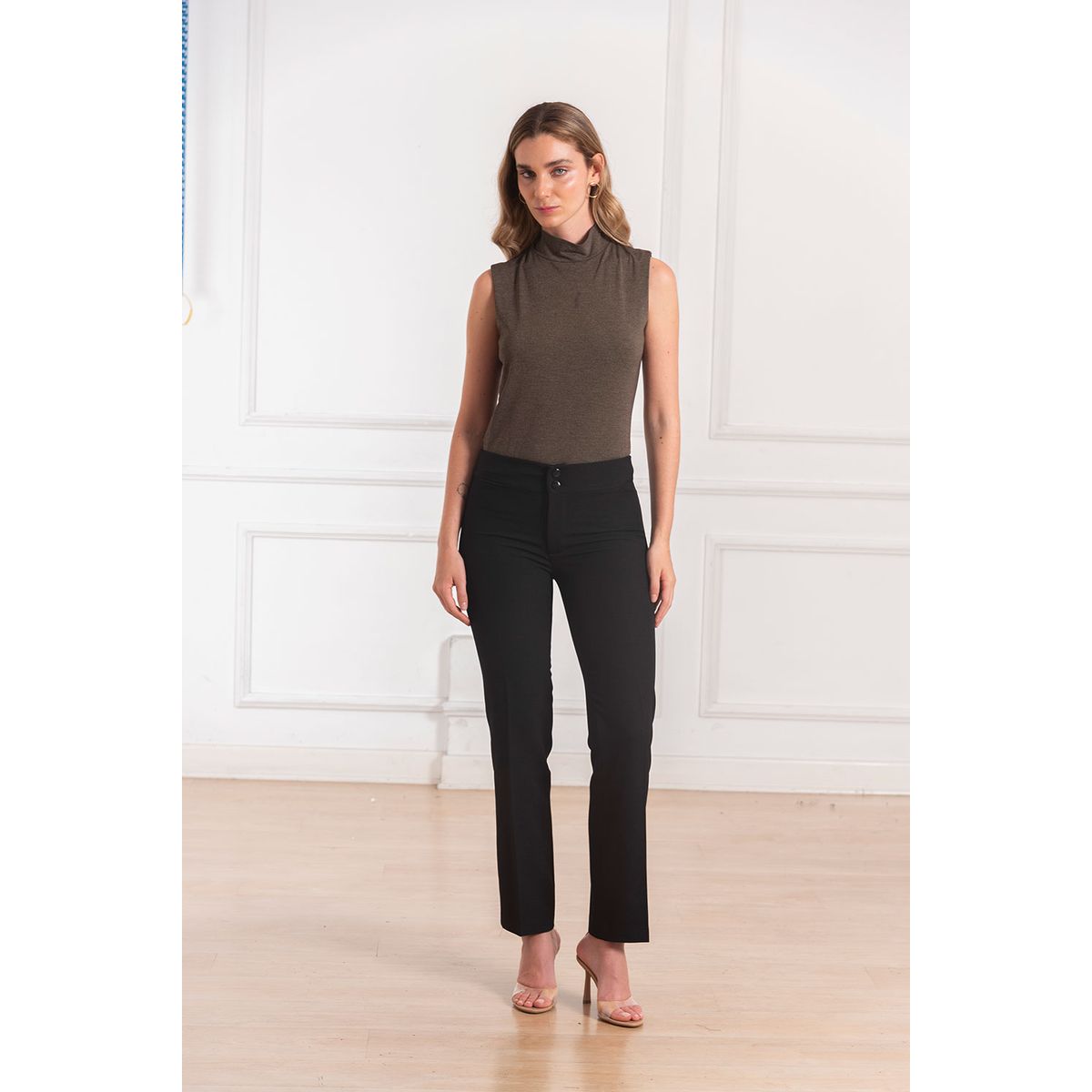 MELANGELS - Pantalón Emma Recto Mujer