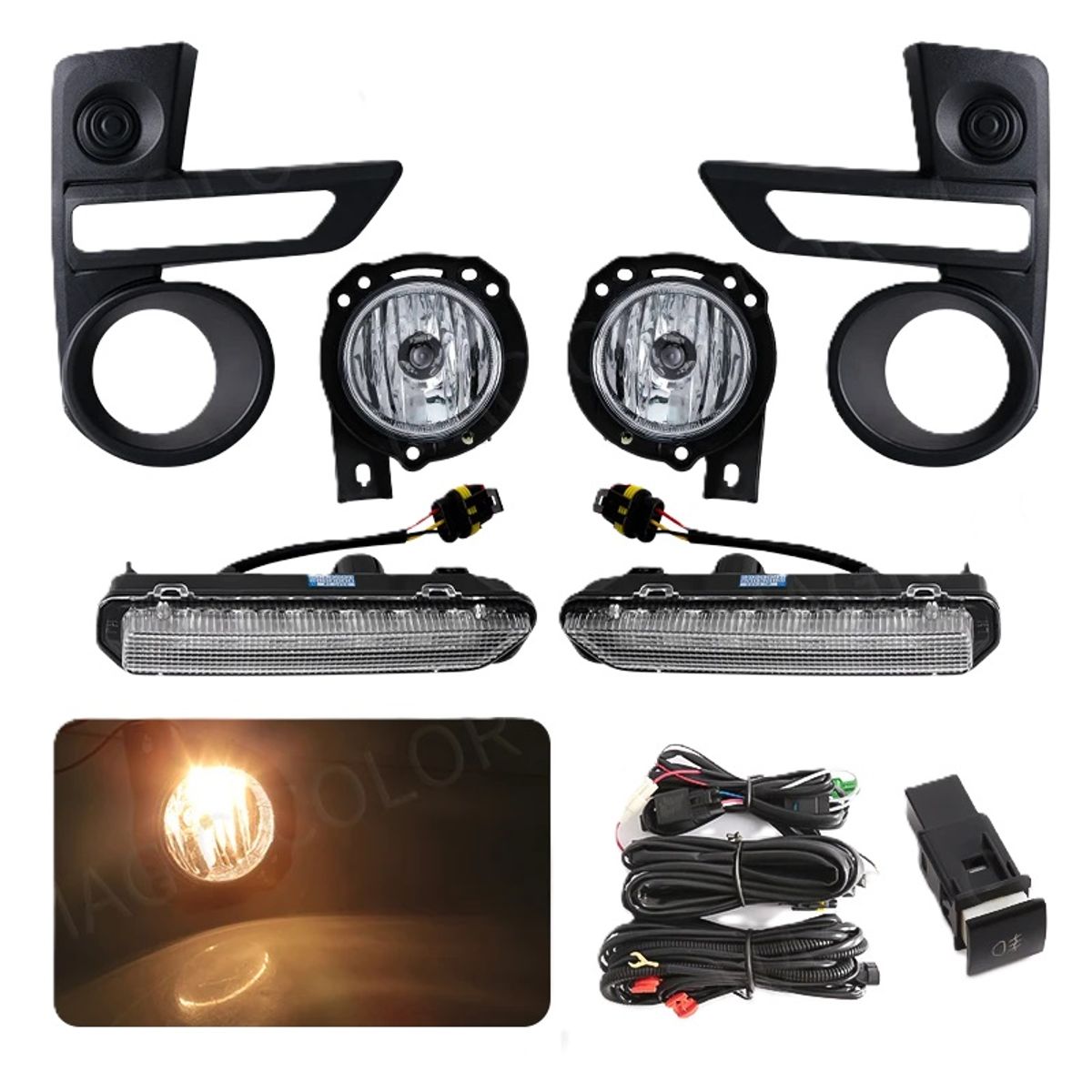 GENERICO - FAROS NEBLINEROS DRL LED PARA TOYOTA RAIZE 2020 - UP