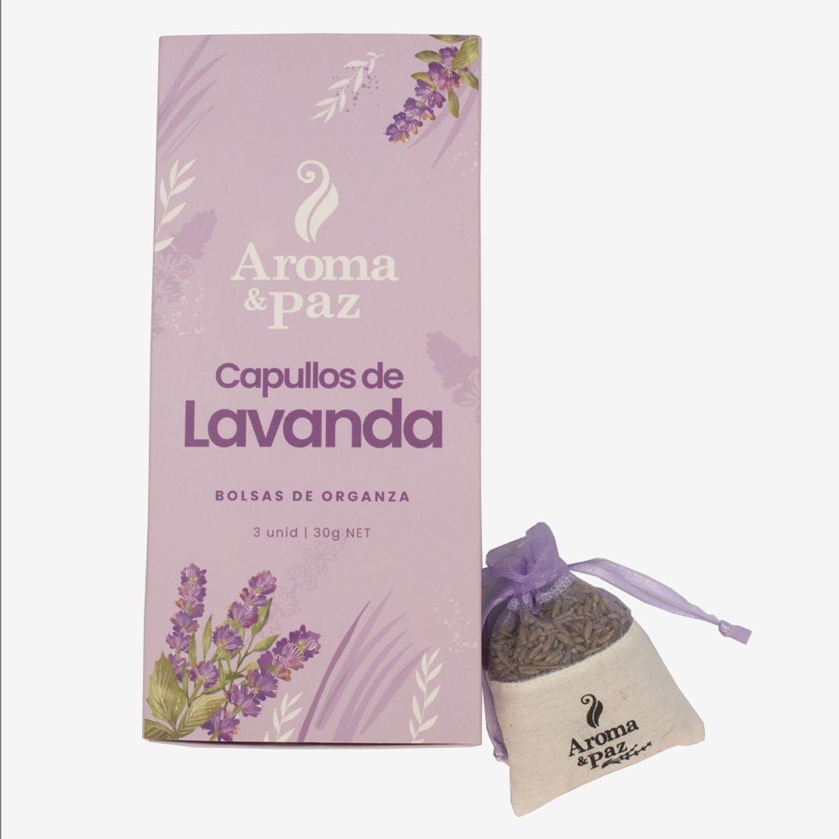 AROMA & PAZ - BOLSITAS DE LAVANDA CAJA X3UNDS