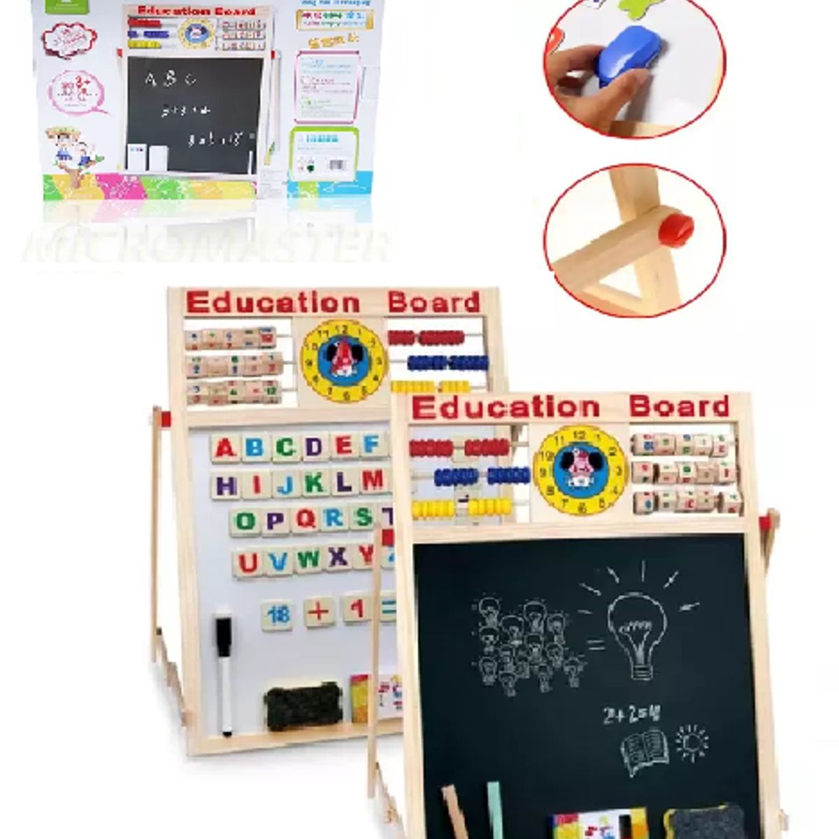 GENERICO - Estupenda Pizarra Educativa 2 en 1 XHN-530