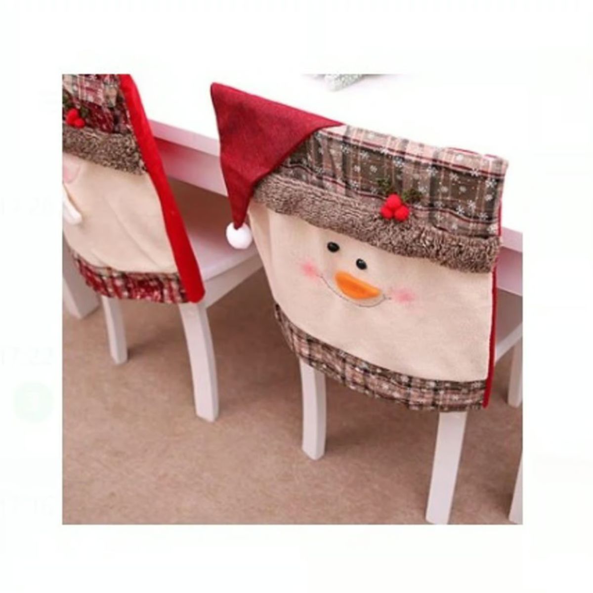 GENERICO - Fundas navideñas para sillas 6 uni de calidad