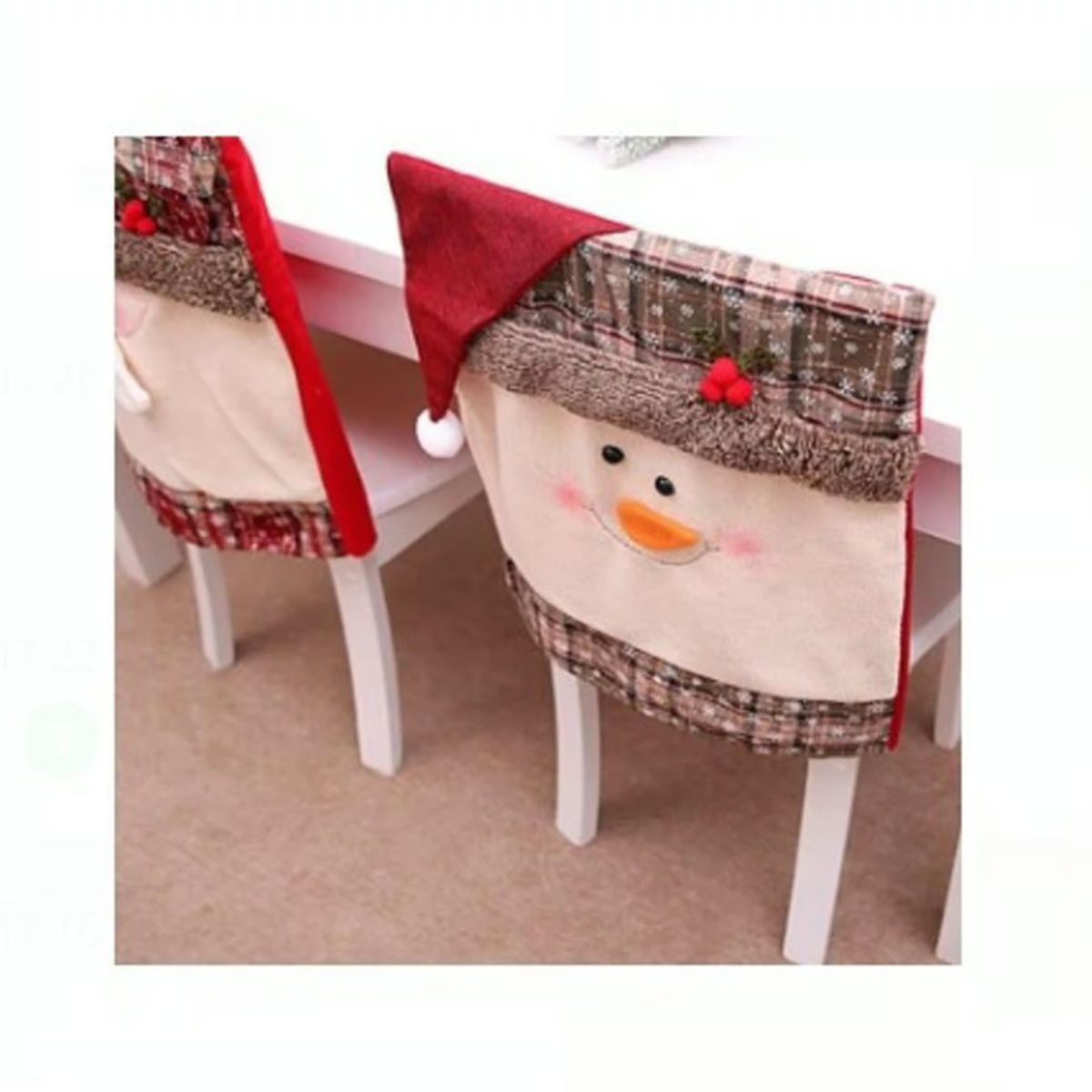 GENERICO - Fundas navideñas para sillas 6 uni de calidad