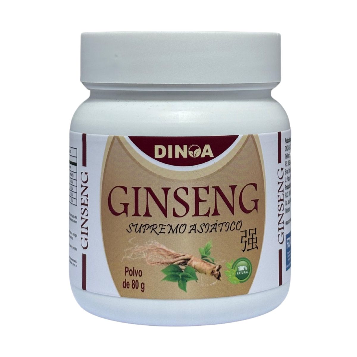 DINOA - Ginseng Pote de 80gr Dinoa - Energía -Vitalidad -Mental