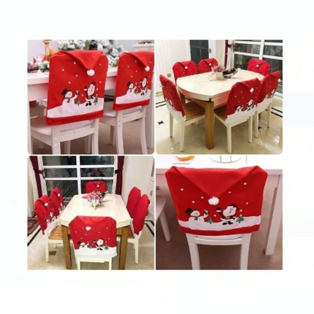 GENERICO - Fundas de Sillas Modelo Gorrito de Calidad 6 UN