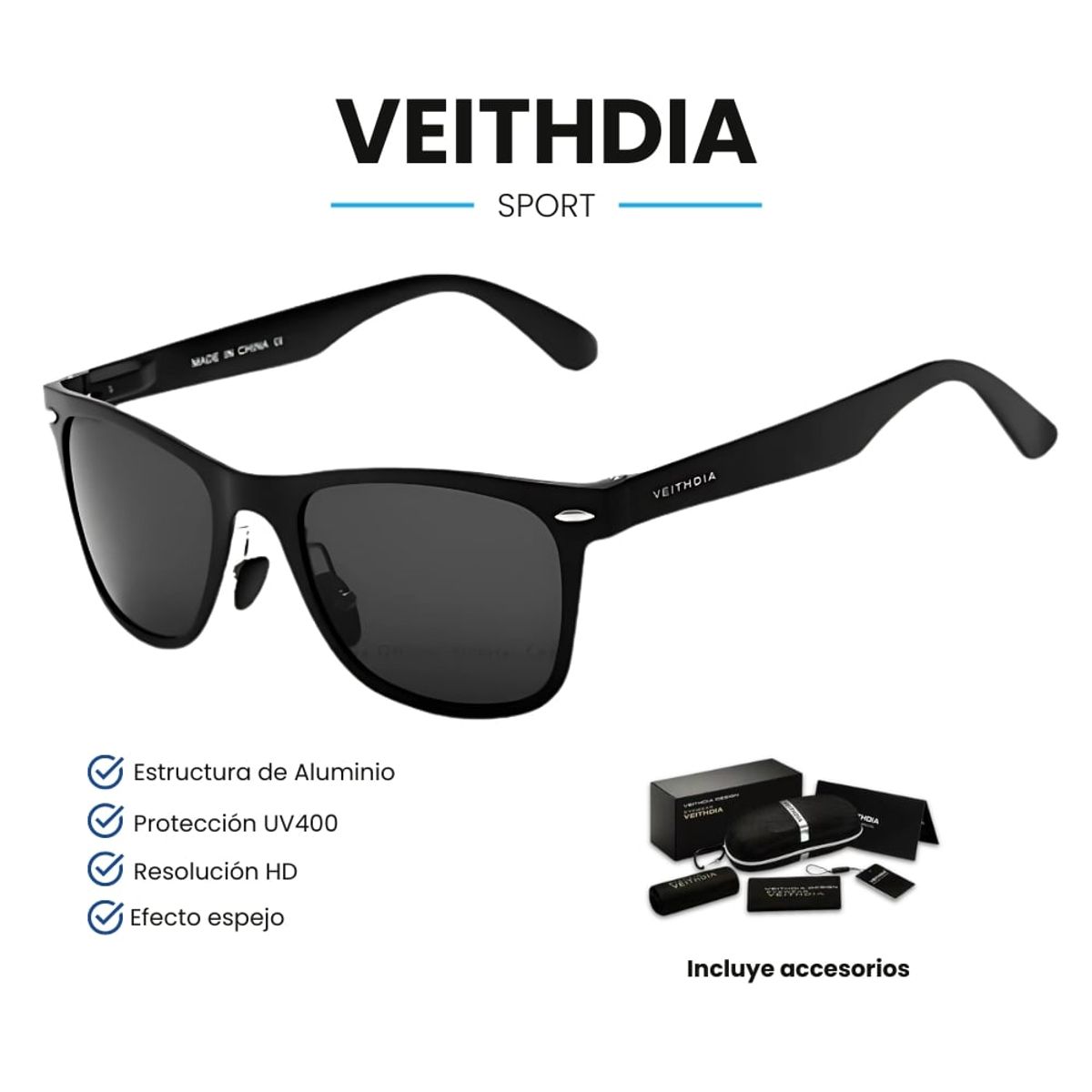 VEITHDIA - Lentes de Sol VEITHDIA Sport - Polarizados - UV400