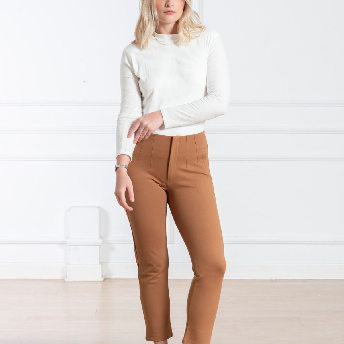 MELANGELS - Pantalón Renata Recto Mujer